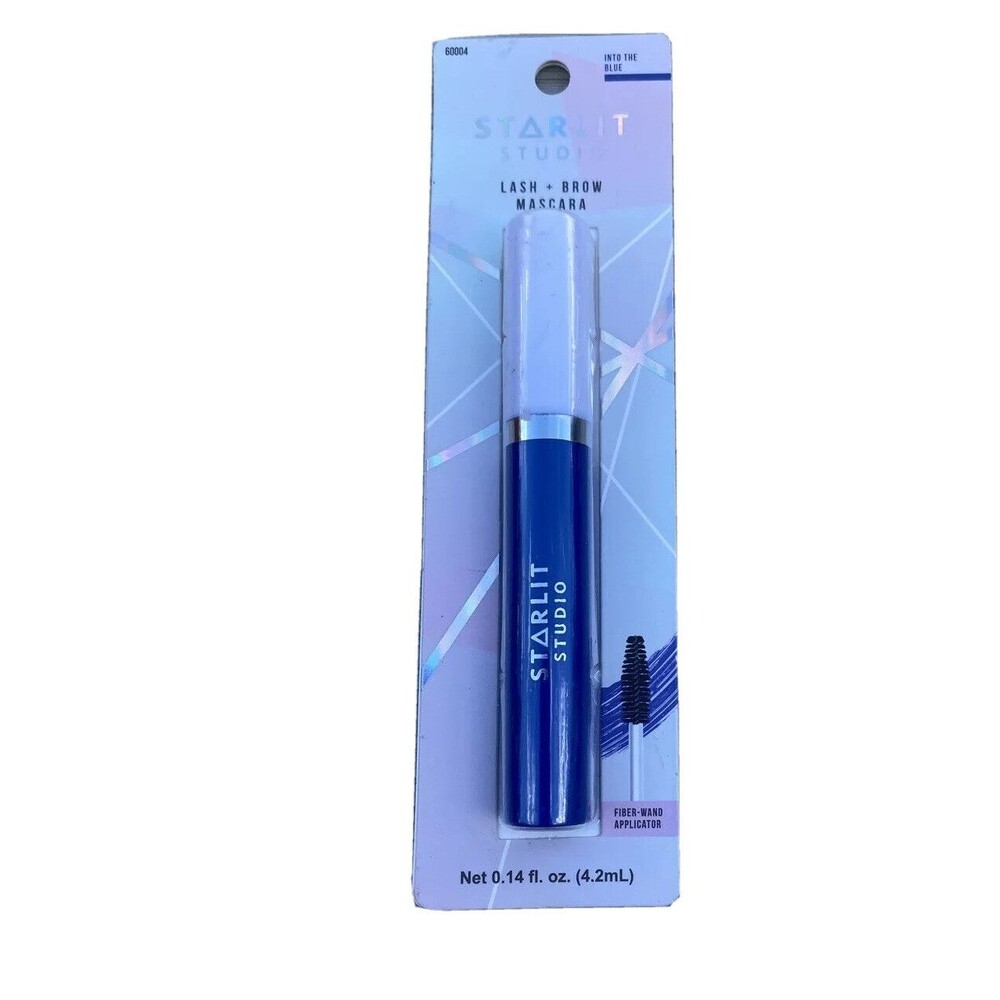 Starlit Studio Fantasy Lash + Brow Mascara - Into the Blue - Fiber-Wand 0.14 New